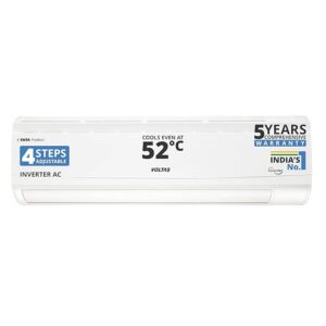 Voltas 185V Vectra CAR 1.5 ton 5 star,New star rated, inverter Split AC|4-IN-1 Adjustable modeHigh ambient Cooling-cools even at 52°C|Anti dust filter with Anti-microbial coating|Copper Coil|White